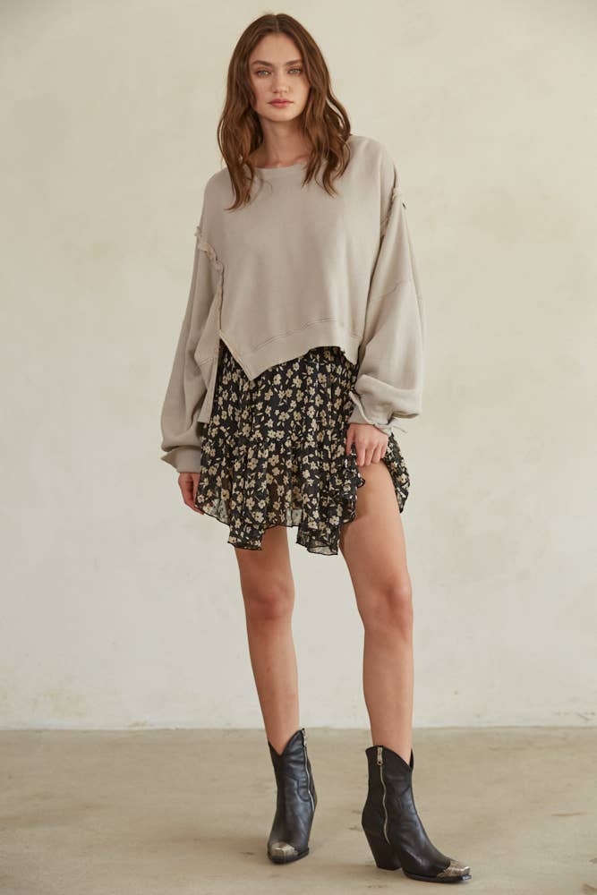 Simee Pullover - Taupe