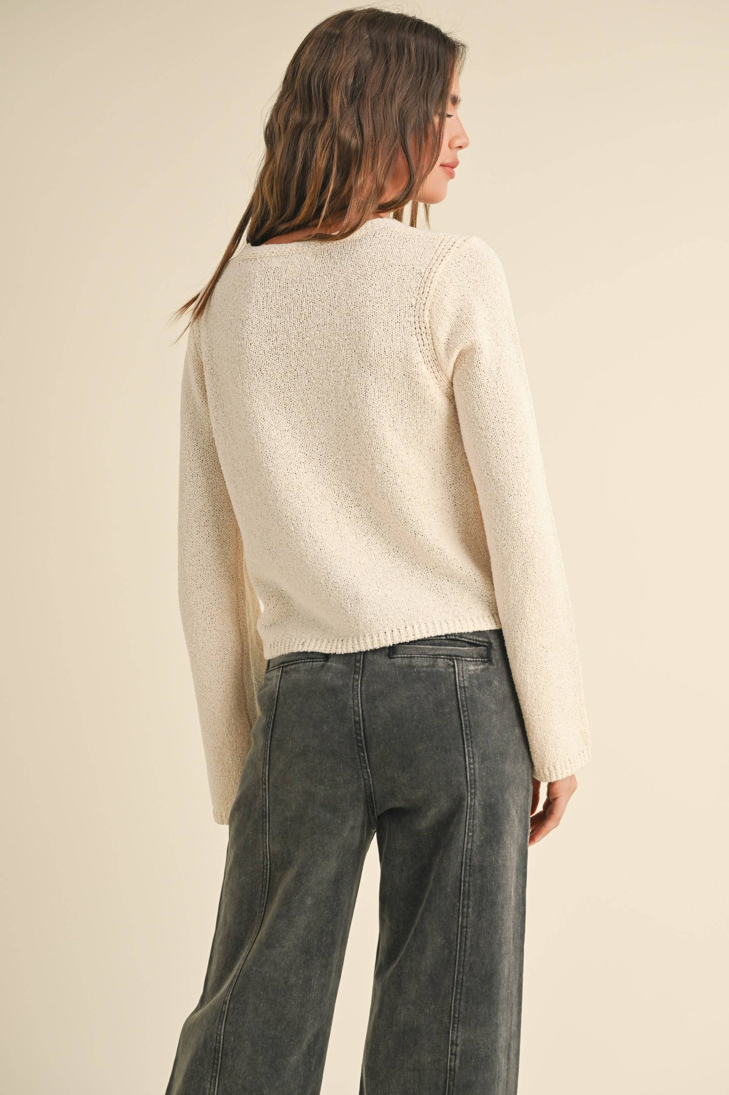 Ivory Light Weight Cardigan