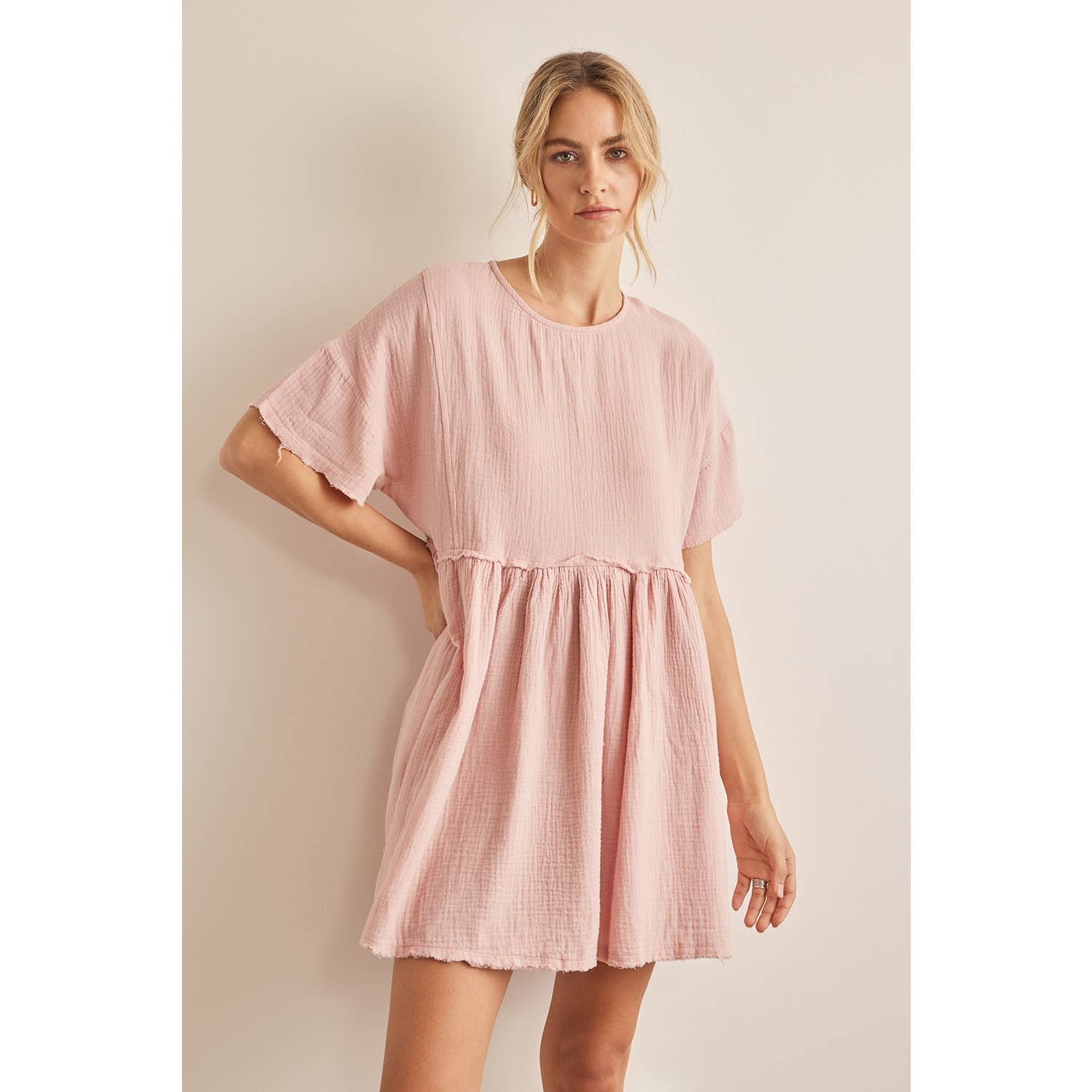 Blush short sleeve dress best sale