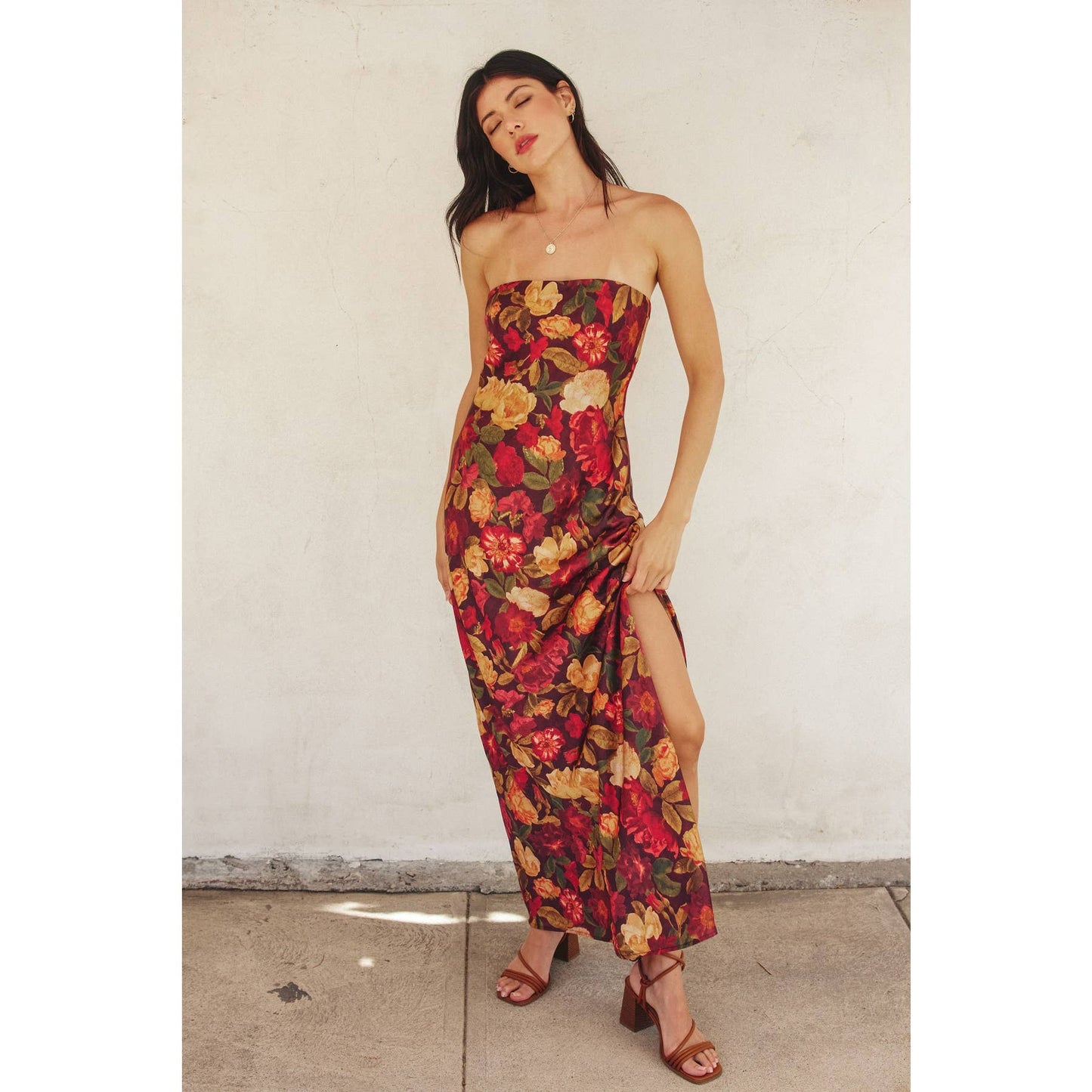 Florence Strapless Maxi Dress