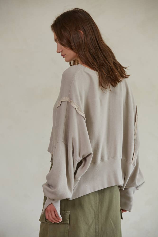 Simee Pullover - Taupe