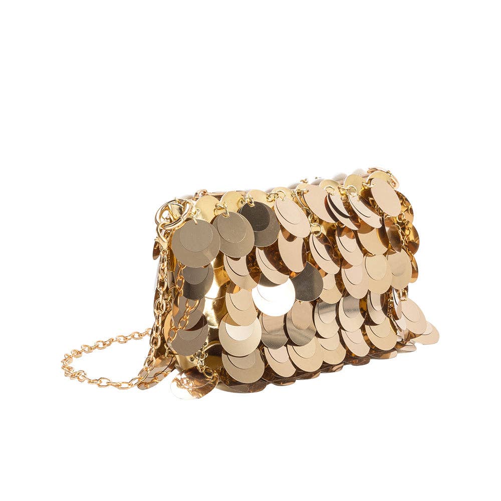 Gillie Gold Sequin Bag