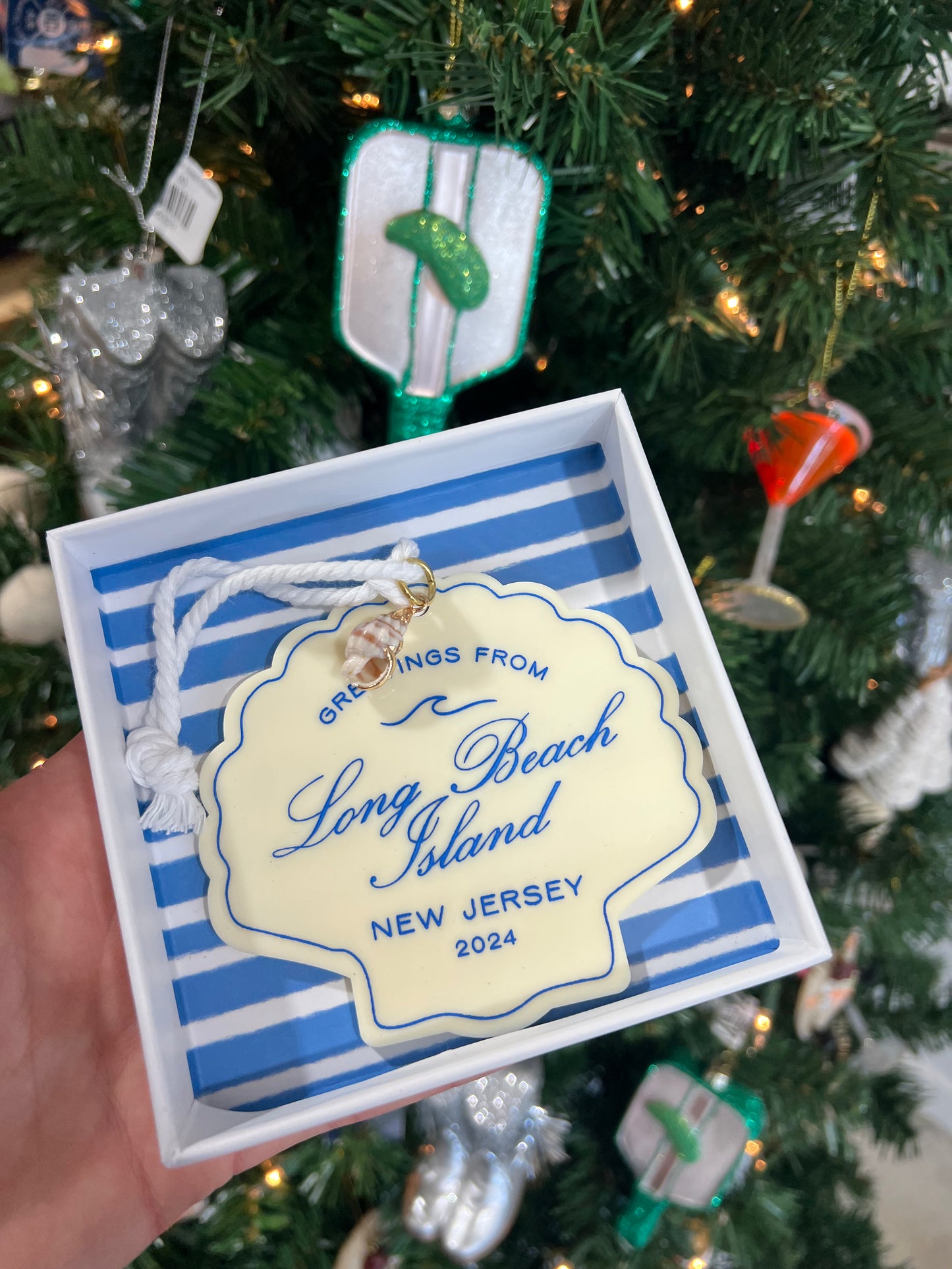 Long Beach Island Shell Ornament