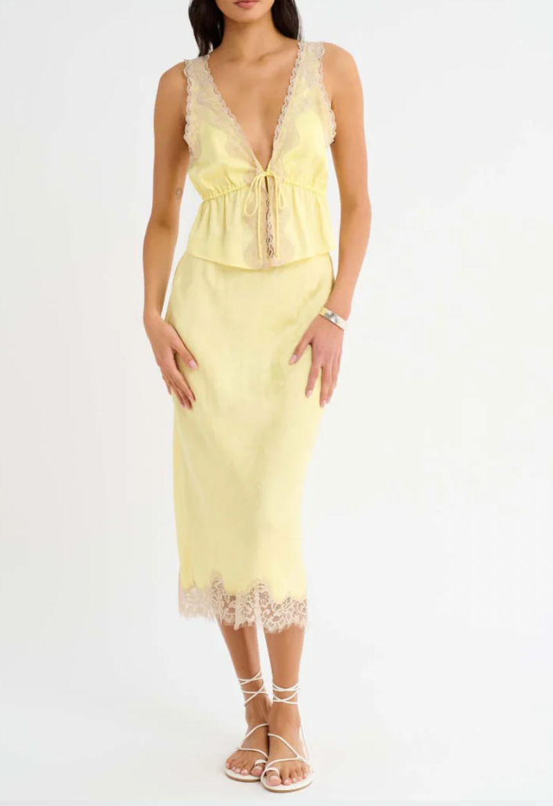 Lady Lace Midi Skirt
