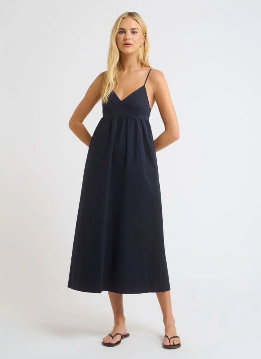 Everyday Midi Dress - Navy