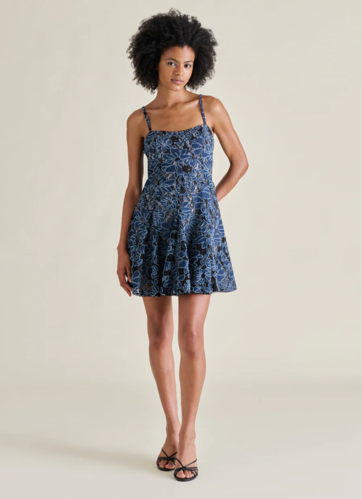 Ender Dress - Black Floral