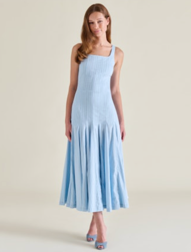 Adira Dress - Hazy Blue