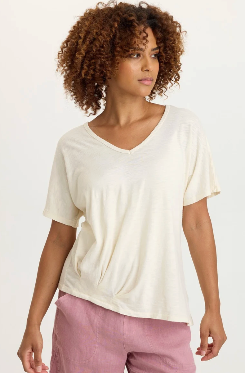 Anshel Cotton Modal Tee - Cream