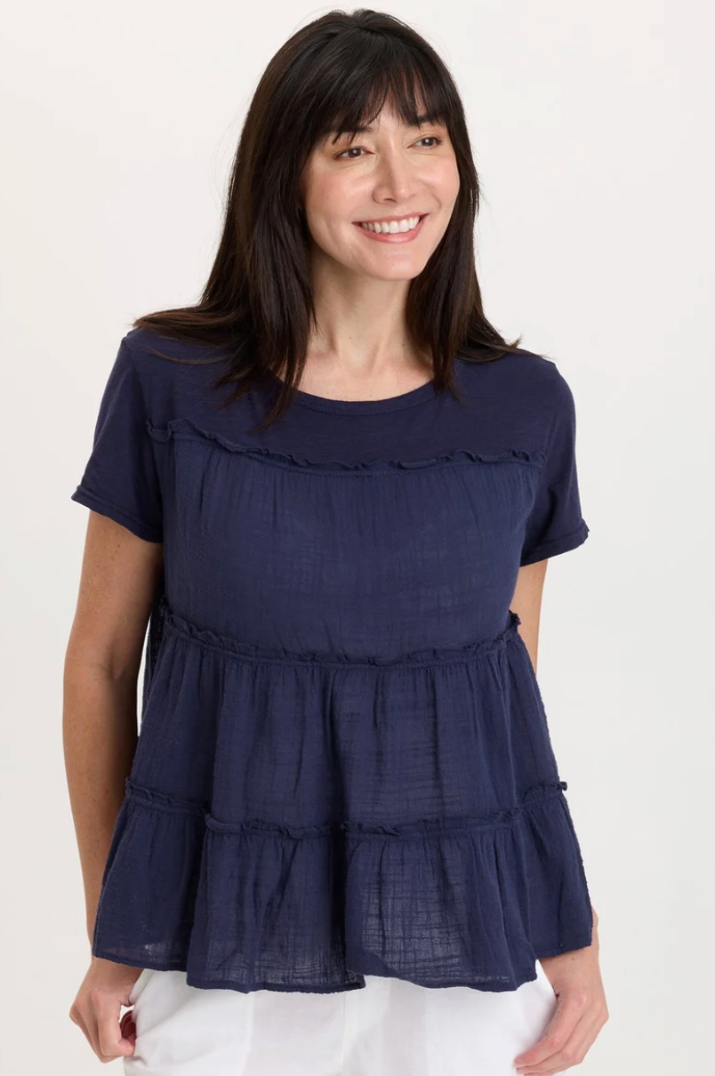 Balinda Top - Navy