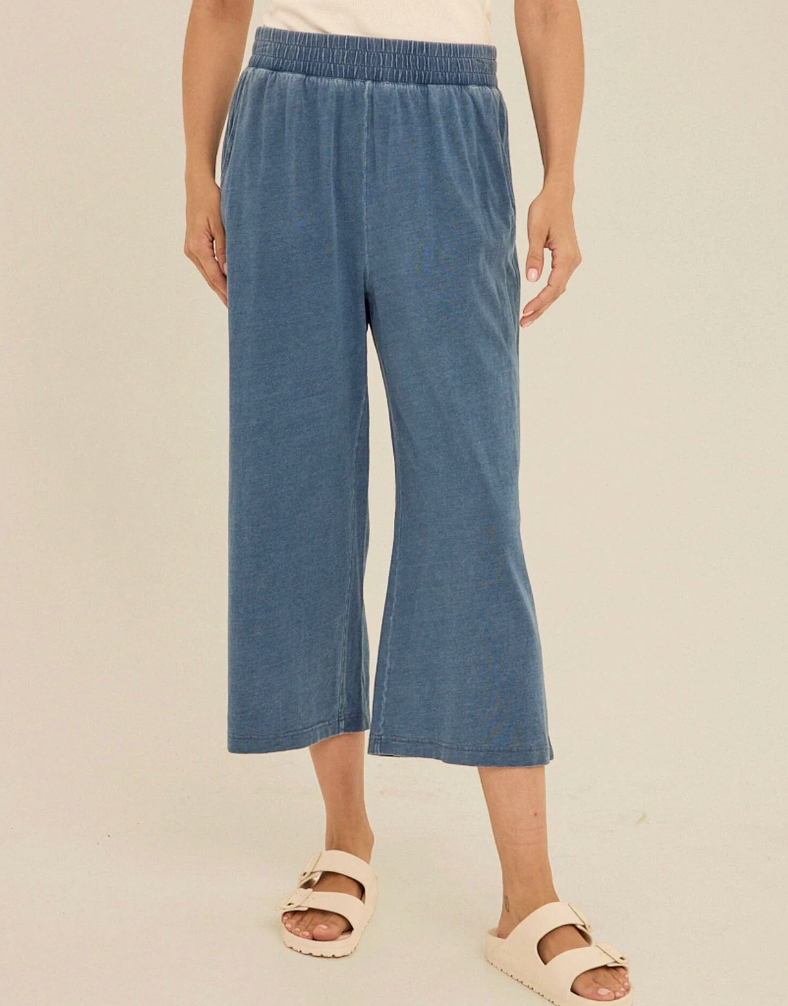 Ivanna Navy Capri Pants