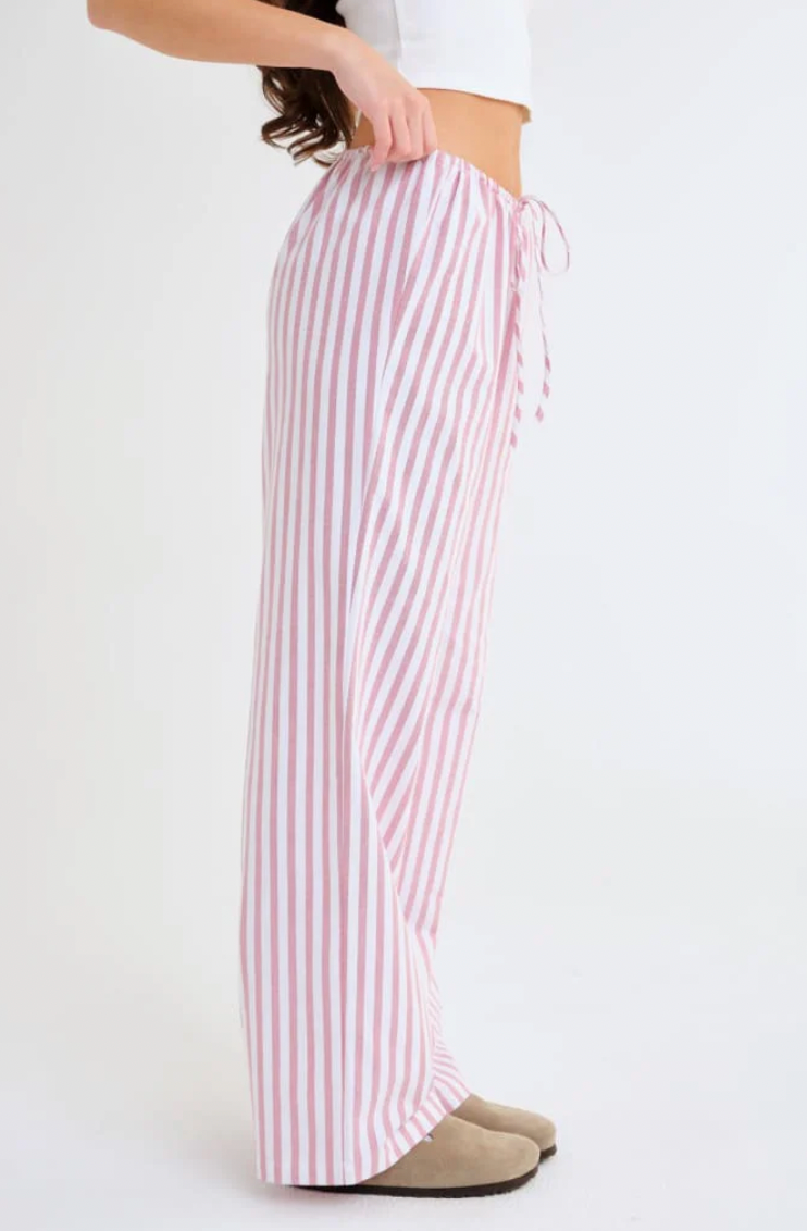 Easy Drawstring Pant - Cupid Stripe
