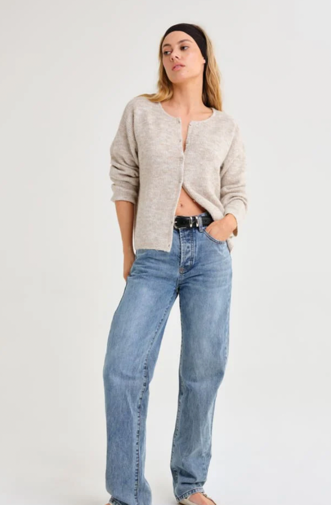 Newport Cardigan - Oatmeal Ht
