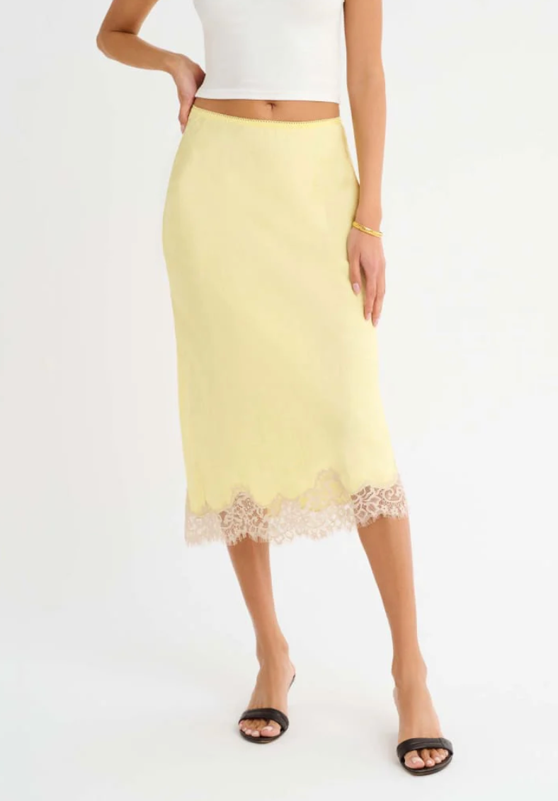Lady Lace Midi Skirt
