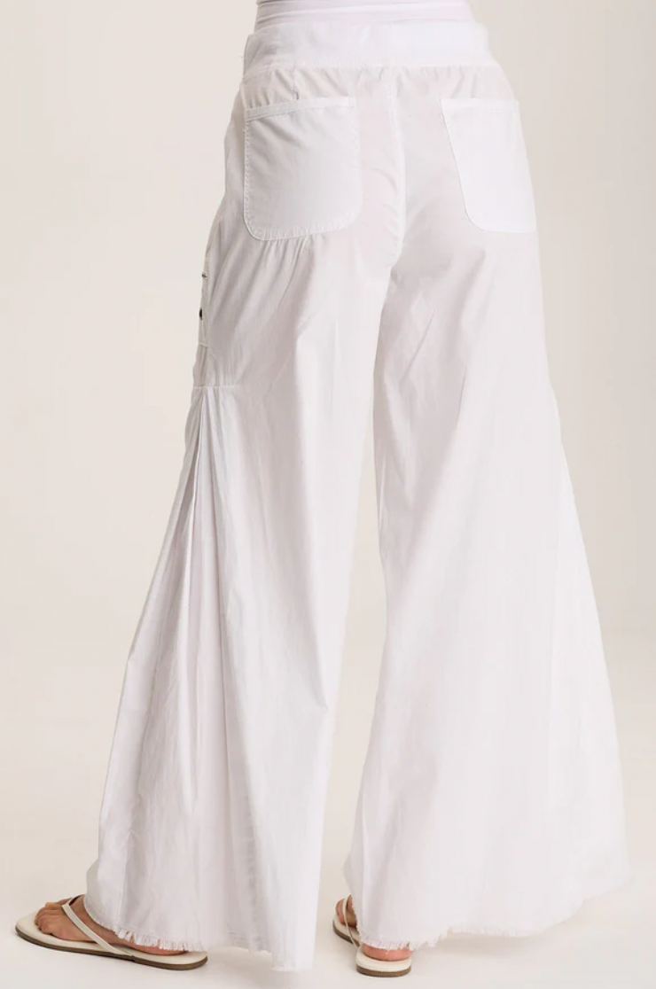 Coline Wide Leg Pant - White
