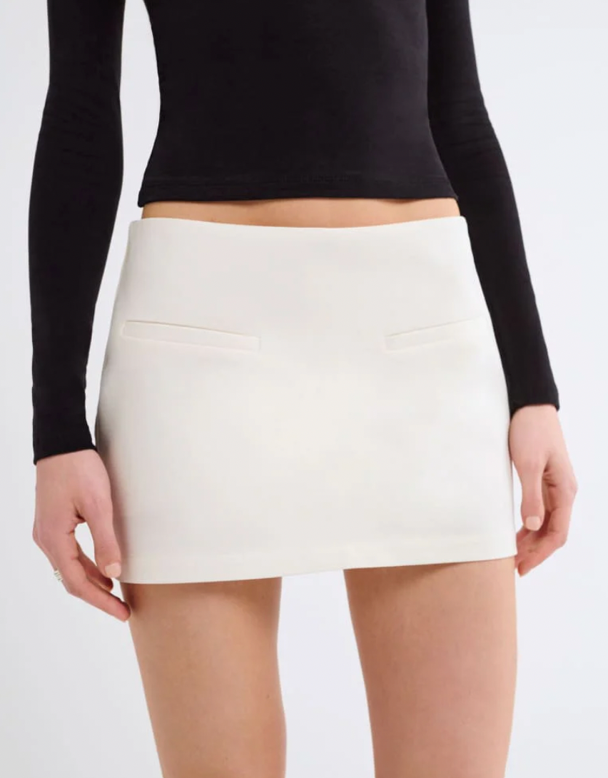 Micro Skort - Cream
