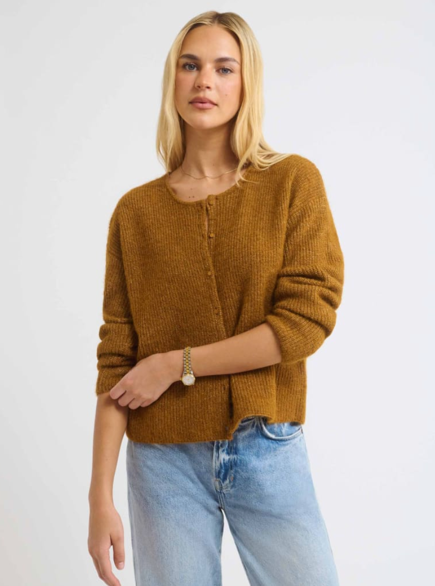 Newport Cardigan - Camel