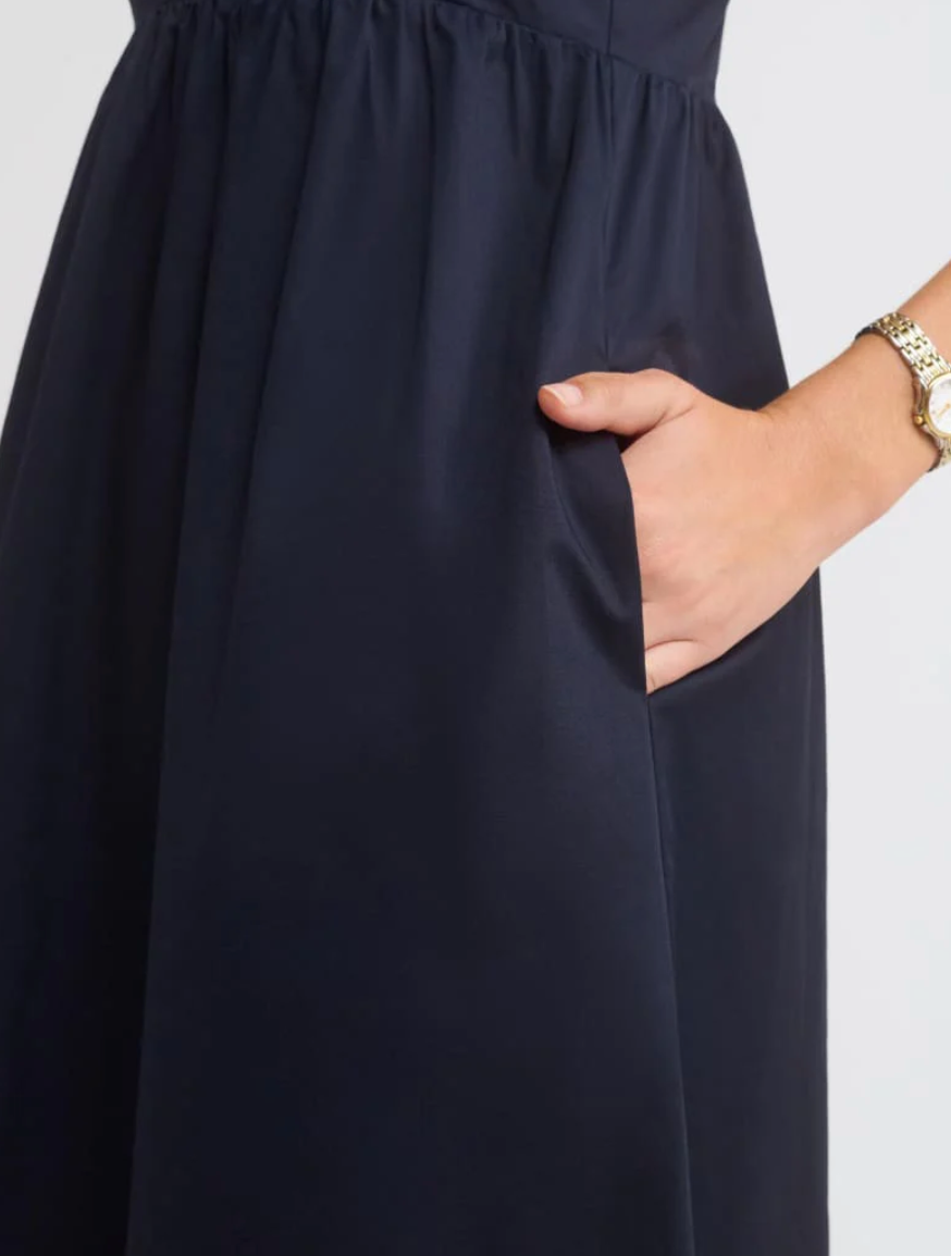 Everyday Midi Dress - Navy