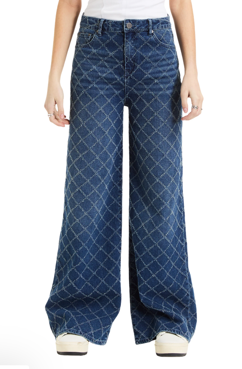 Diamond Needle Punch Wide leg