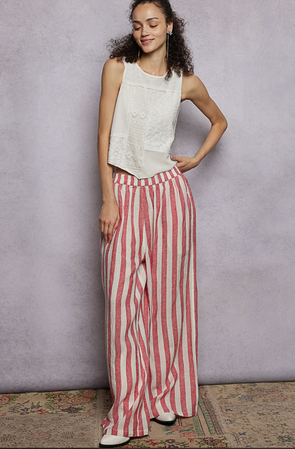 Saylor Red Stripe Pants
