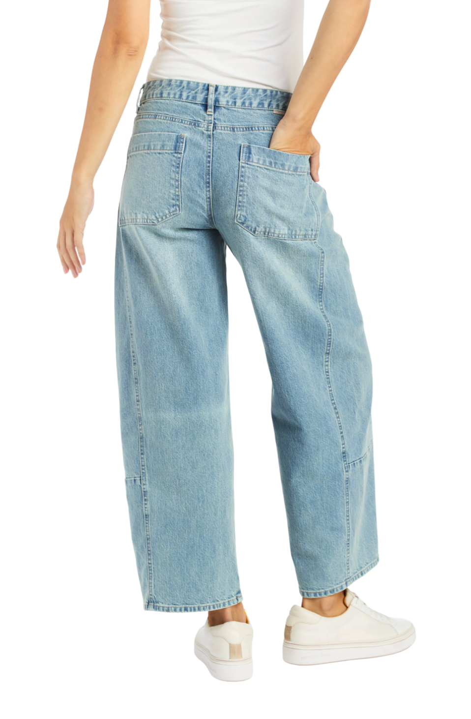 Barrel Cropped Jeans - Ind
