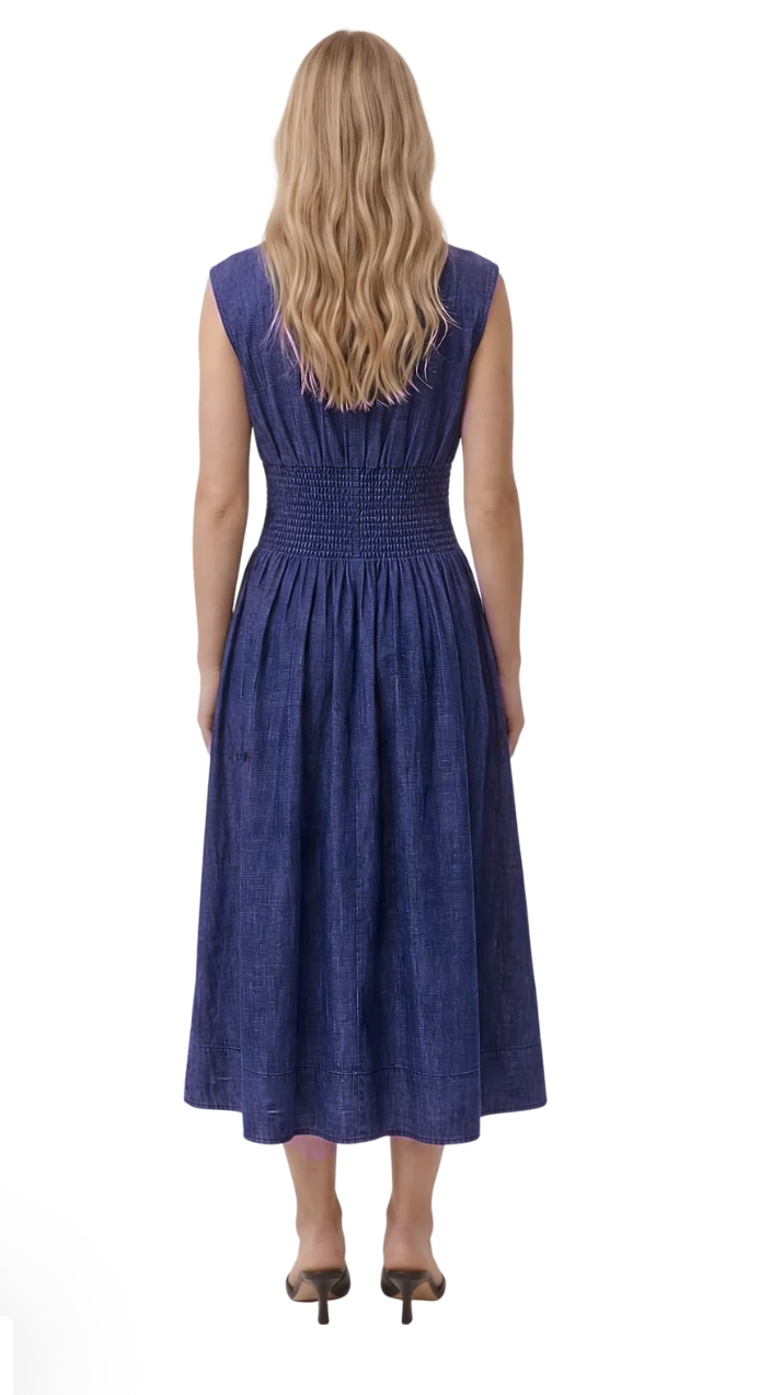 Smocked Waist Maxi Dress