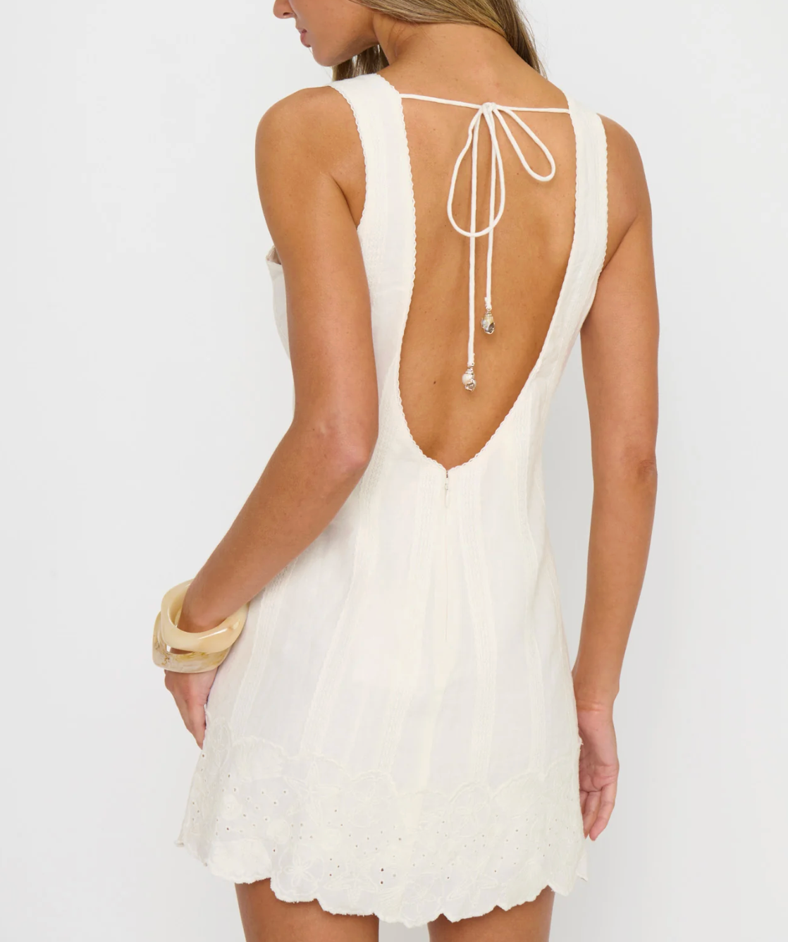 Ciao Mini Dress - White Eyelet