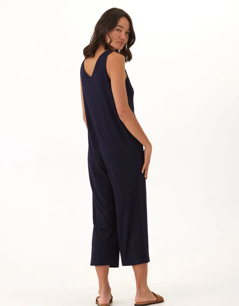Rainey Terry Jumpsuit - Black