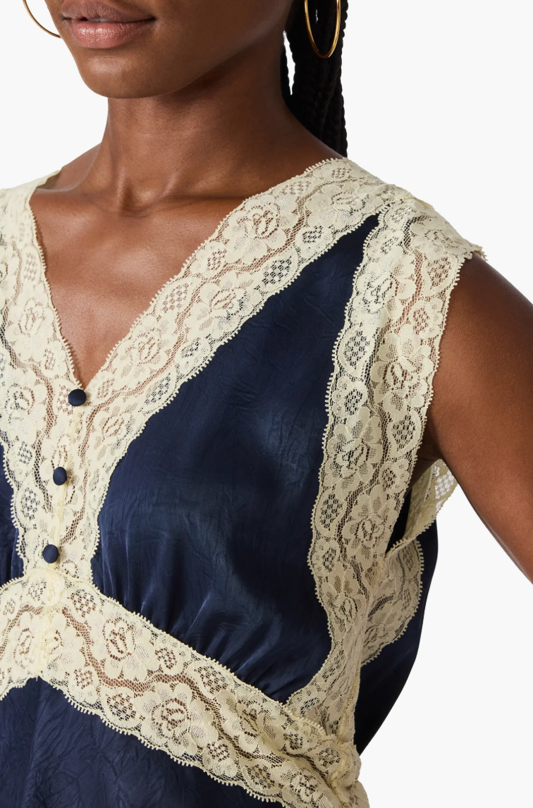 Elinor Top - Navy