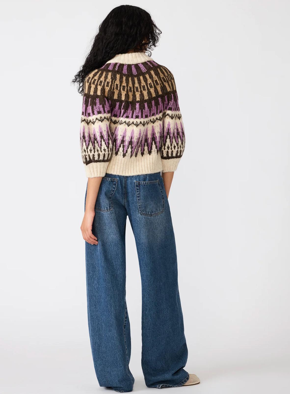 Adley Zip Sweater- Purple