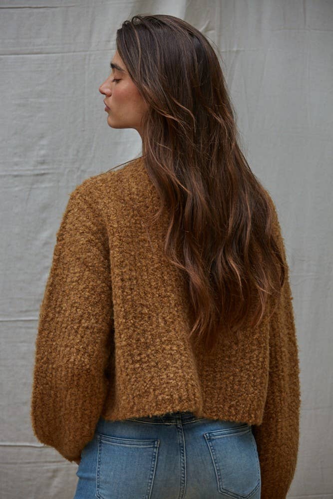 Dark Mustard Knit Cardigan