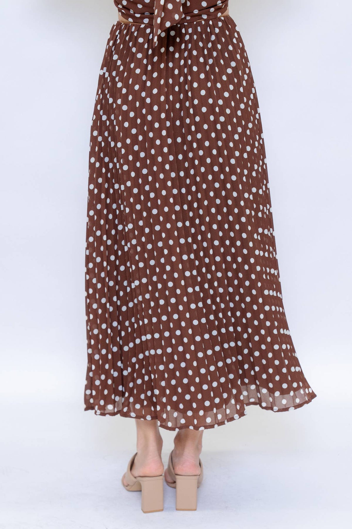 Brown Polka Dot Skirt