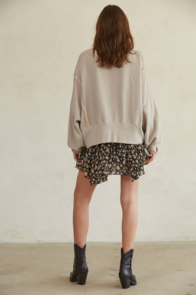 Simee Pullover - Taupe