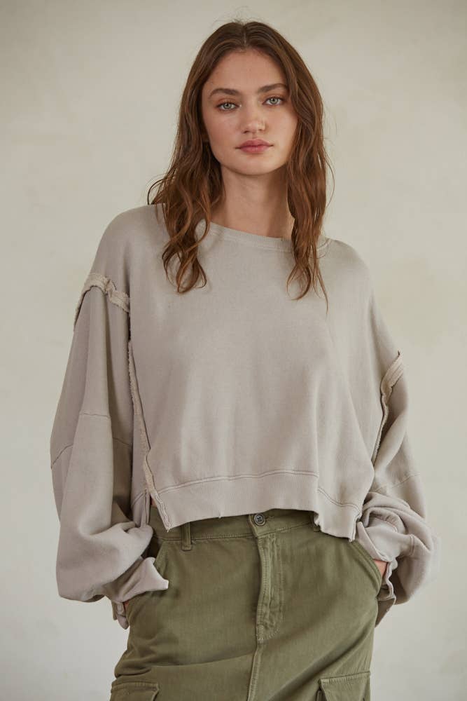 Simee Pullover - Taupe