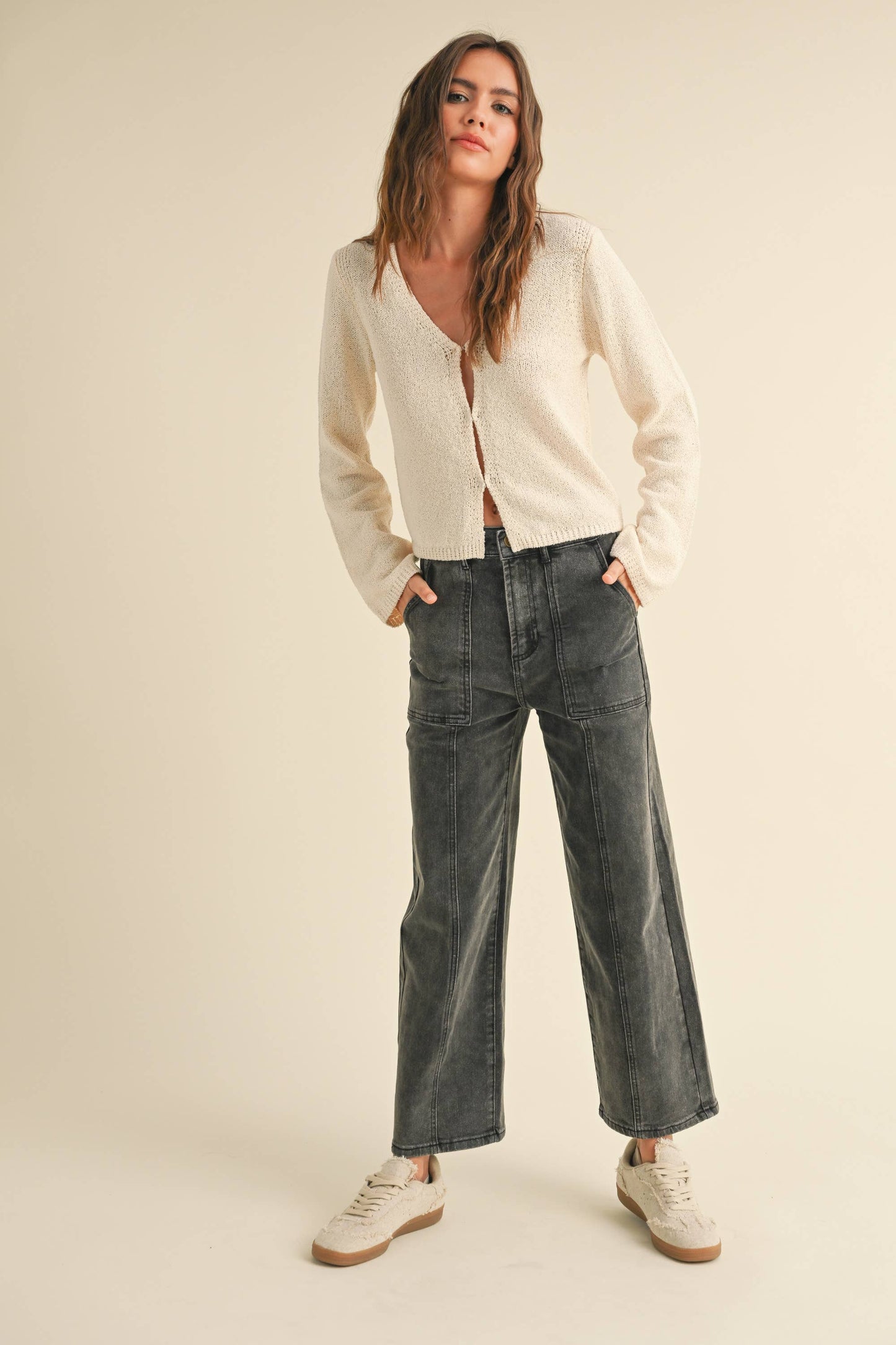 Ivory Light Weight Cardigan