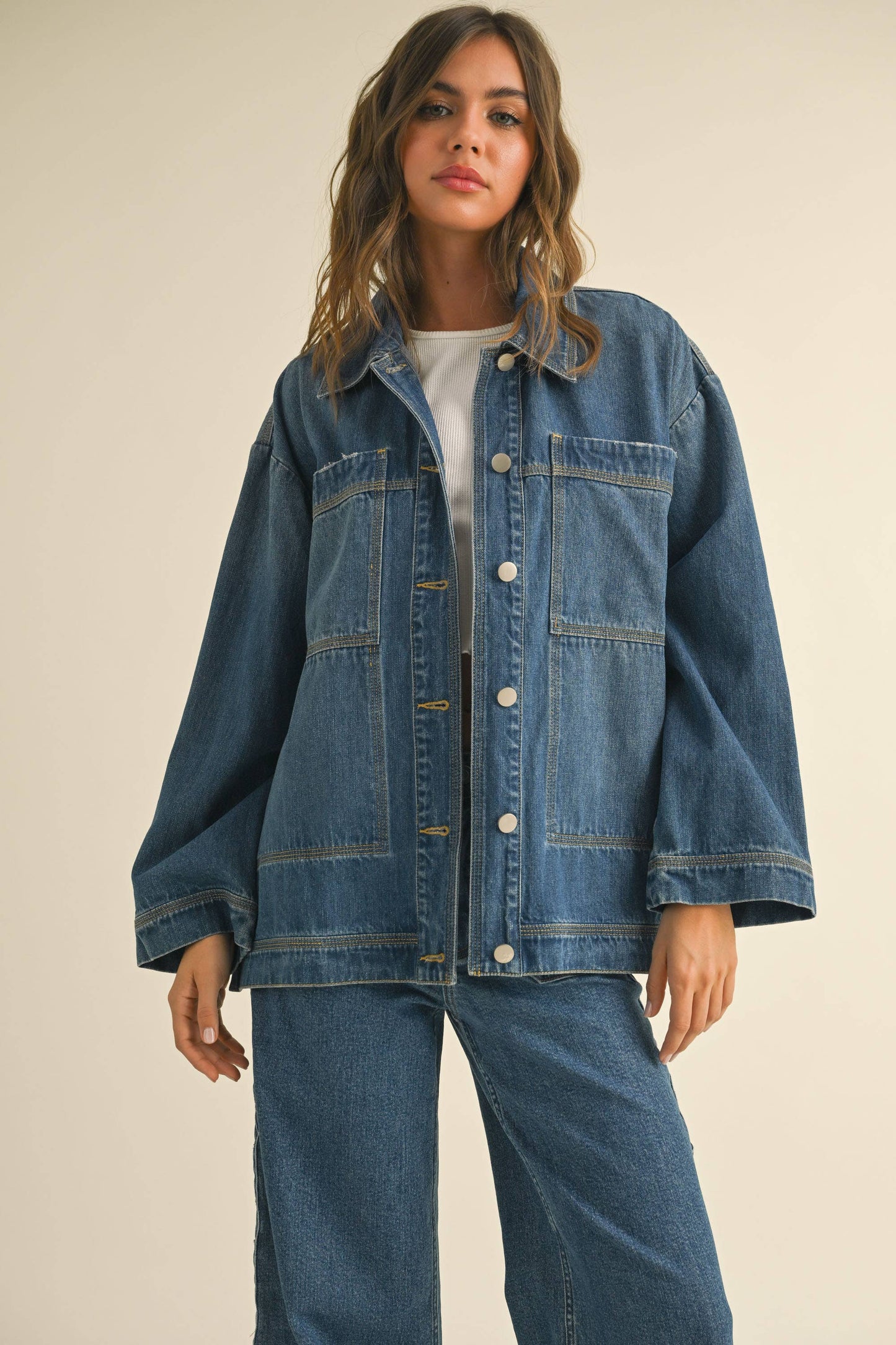 Side Tie Denim Jacket