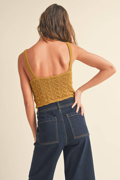 Mustard Knit Tank