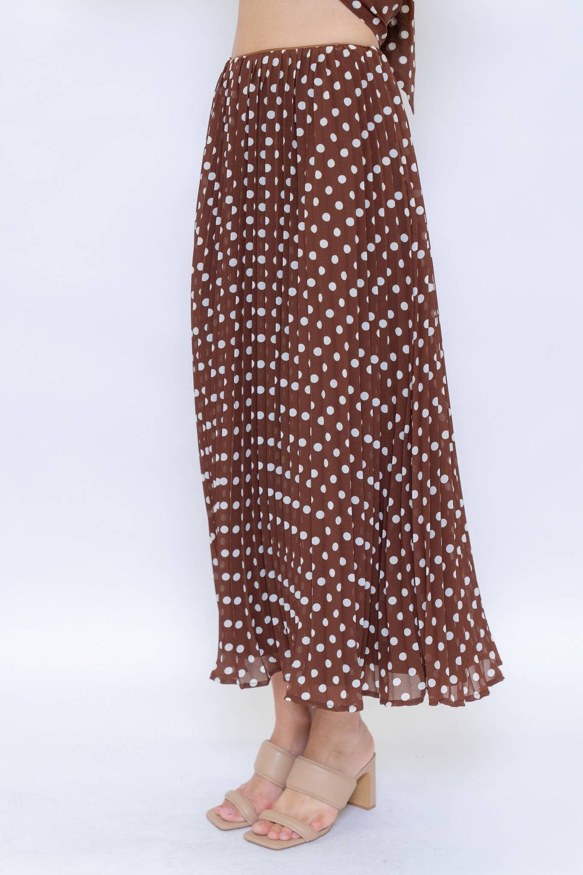 Brown Polka Dot Skirt