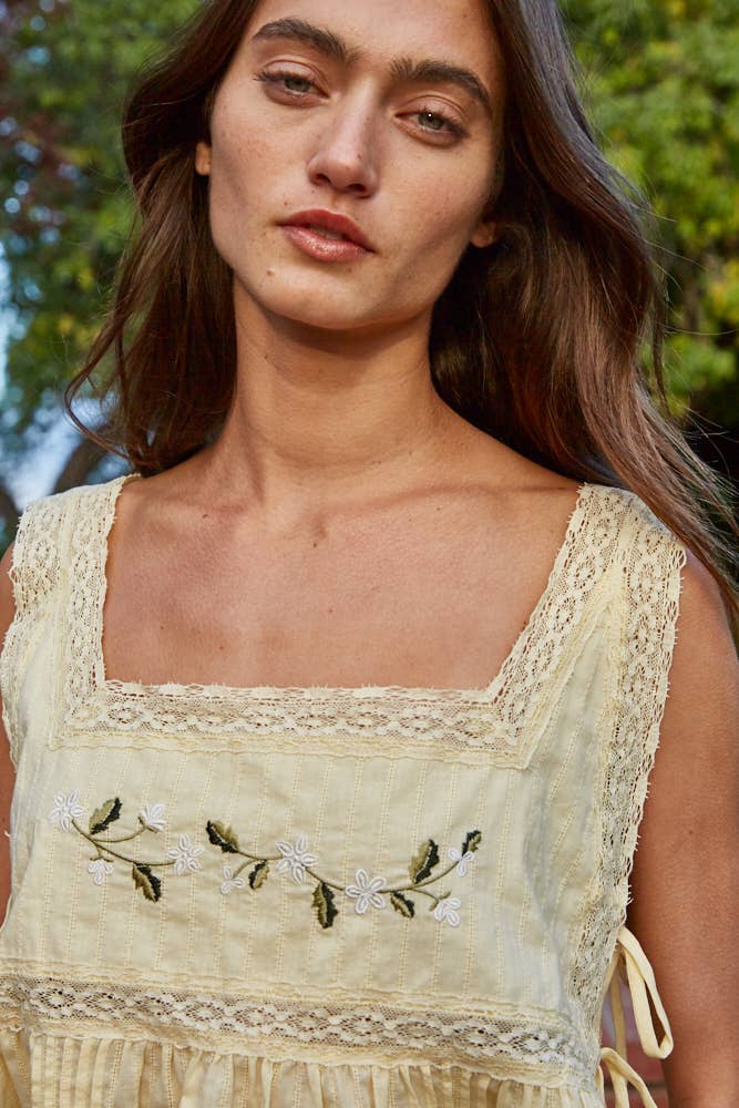 Lilly Floral Square Neck Top