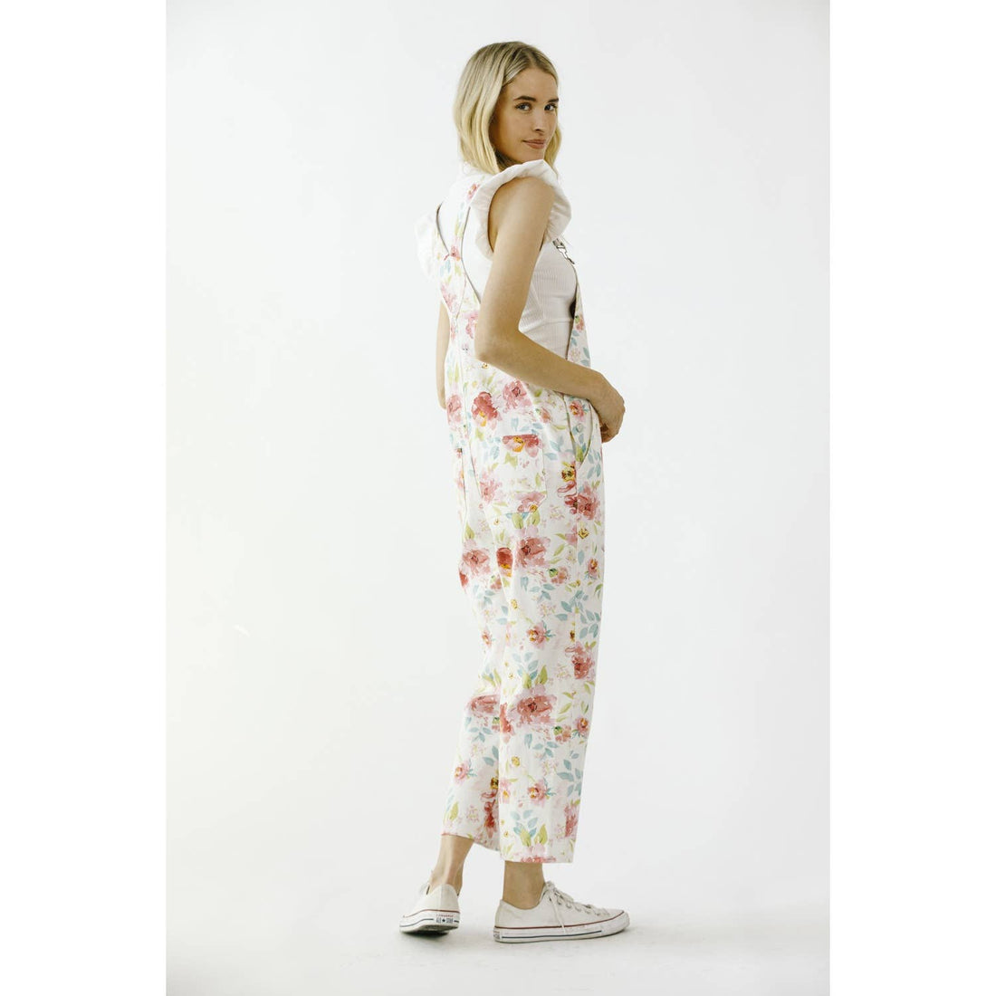 Taylor Floral Print Overalls