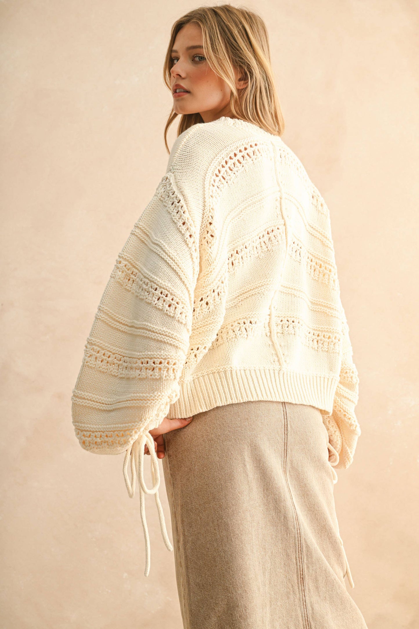 Long Sleeve Ruched Sweater