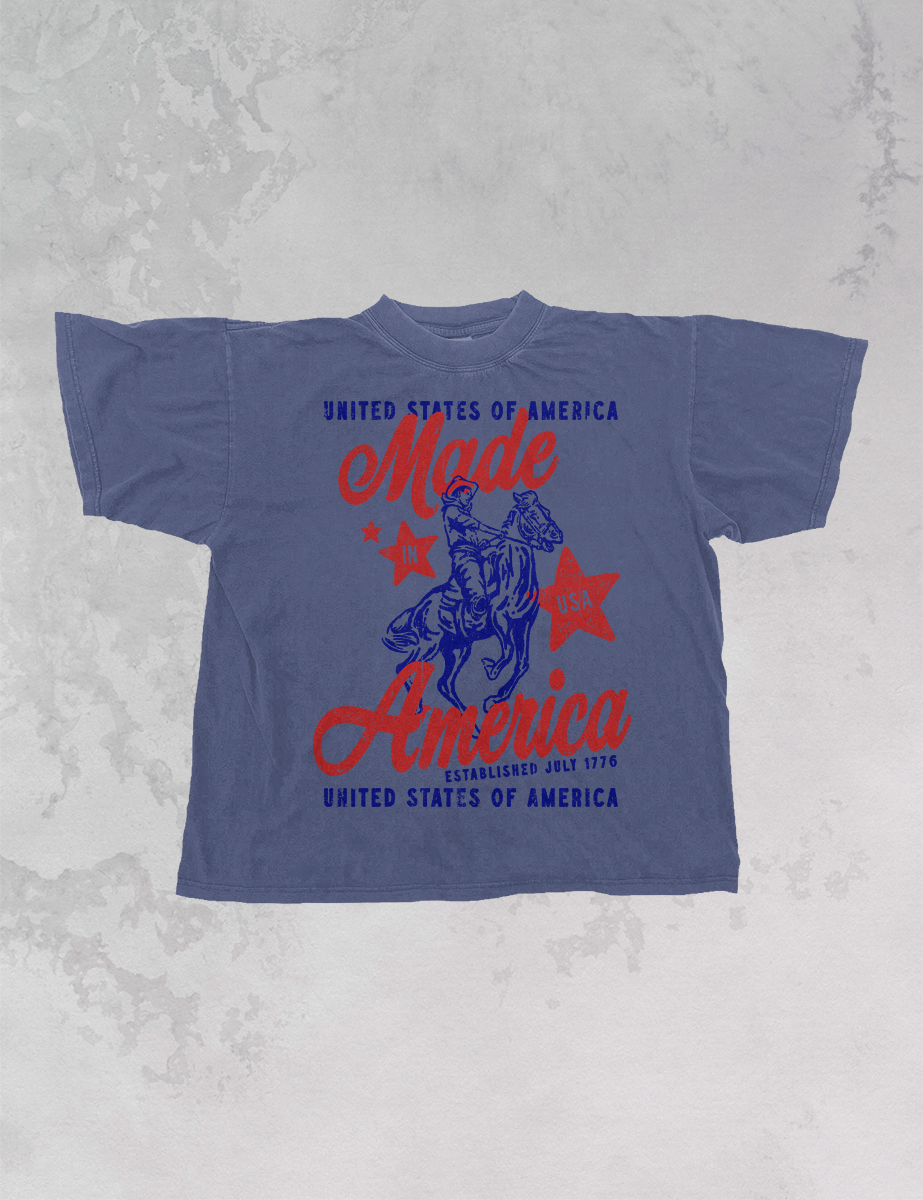 Made in America TShirt  Blue