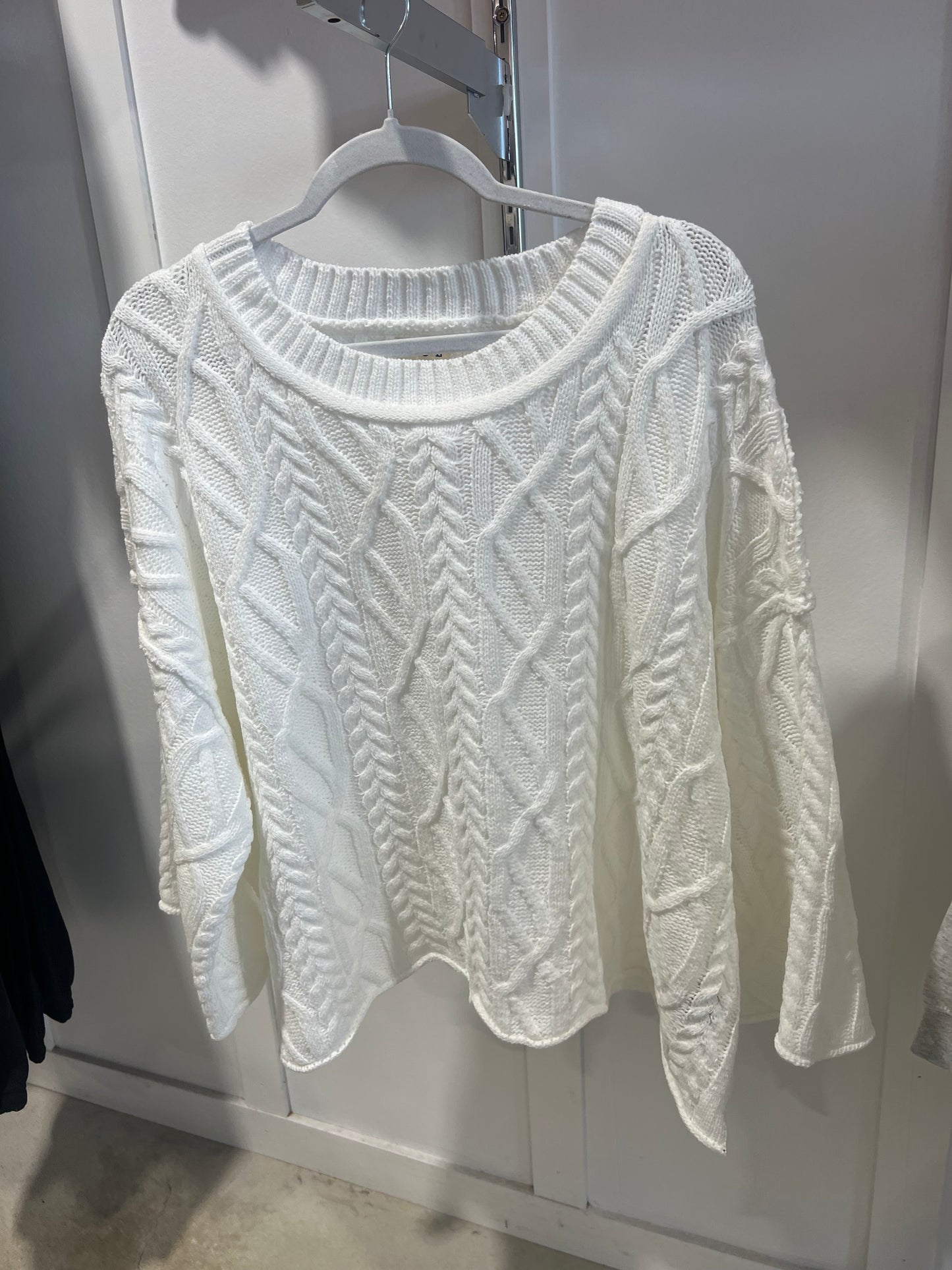 Off White Cable Knit
