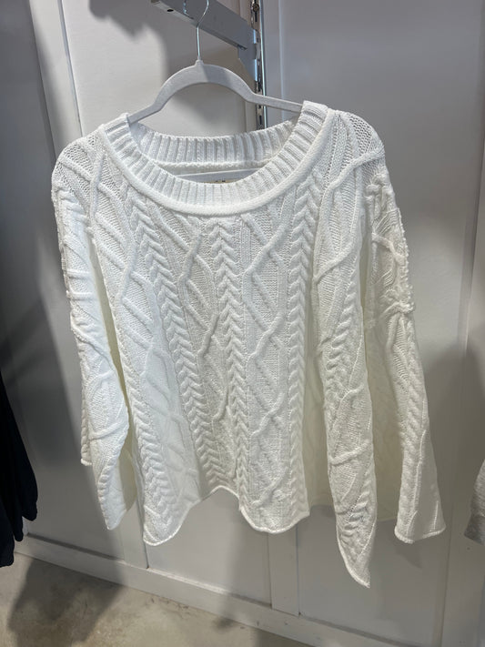 Off White Cable Knit