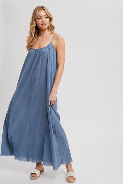 Lena Semi-Sheer Maxi Dress