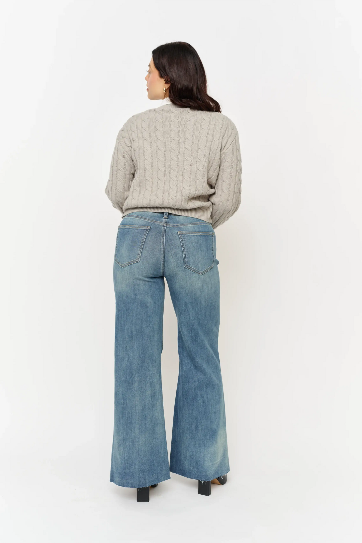 Crawford Mid Rise Wide Jean