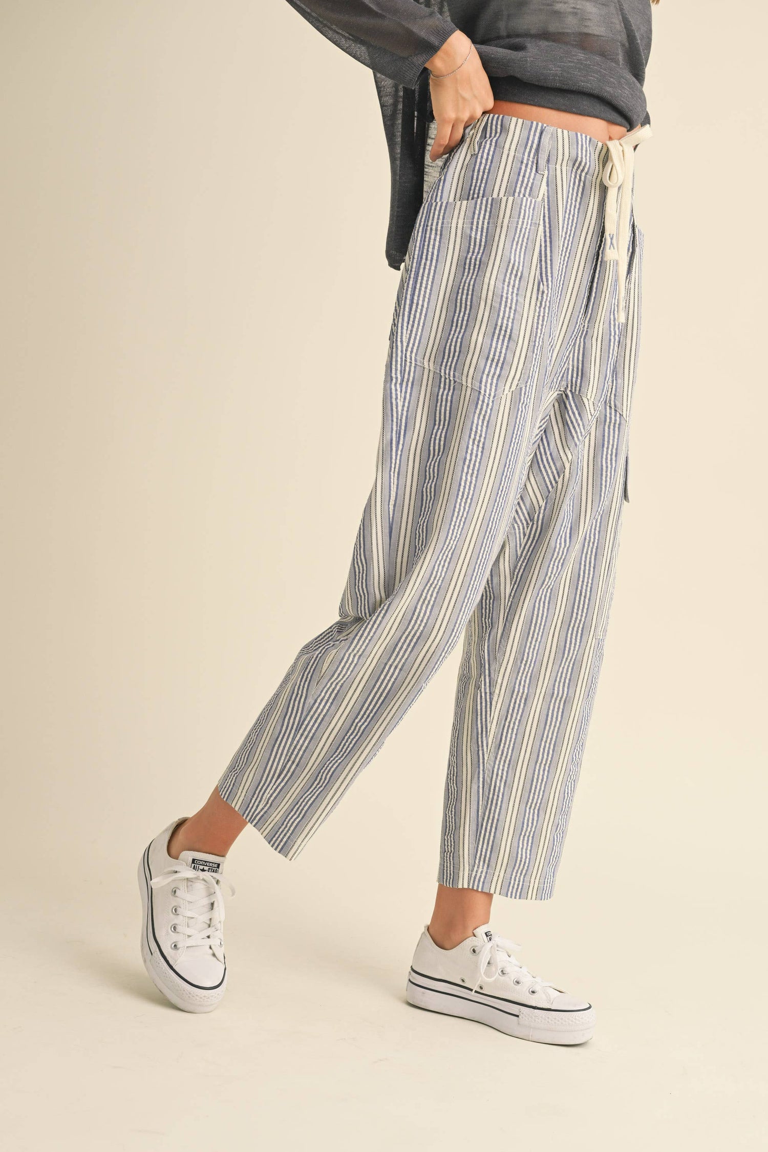 Blue Multi Relaxed Pants