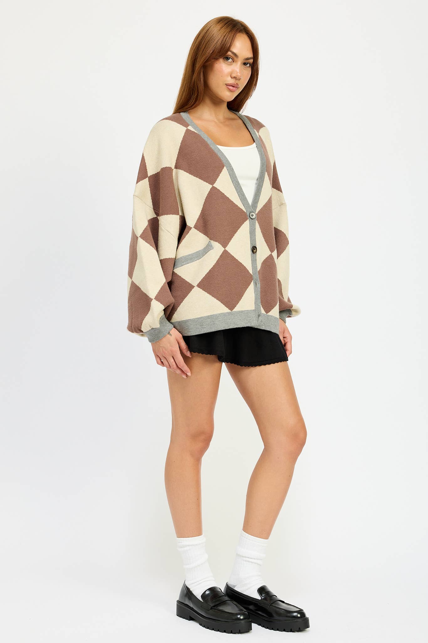 Mocha Oversized Cardigan