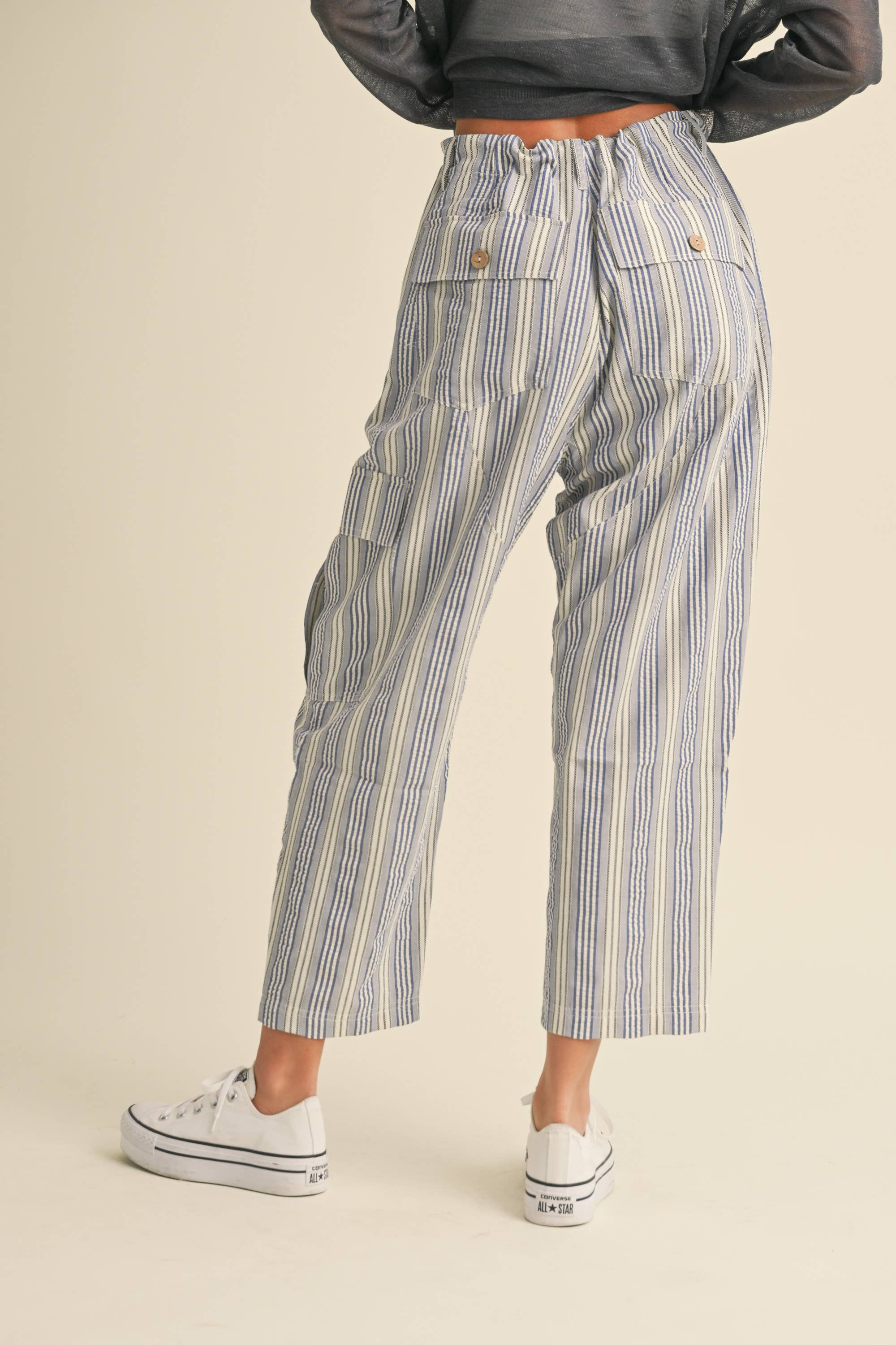 Blue Multi Relaxed Pants