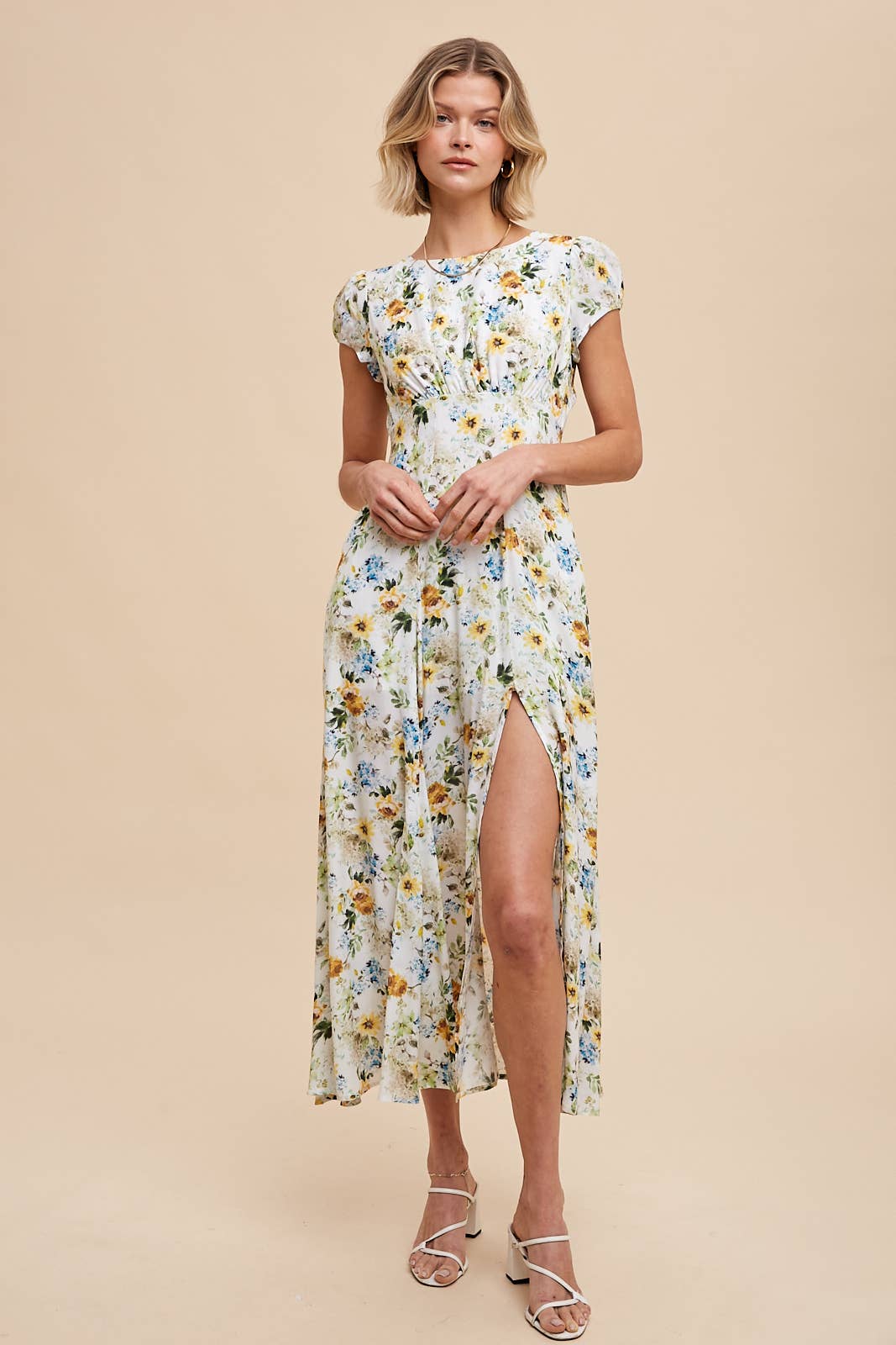 Floral Multi Open Back Dress