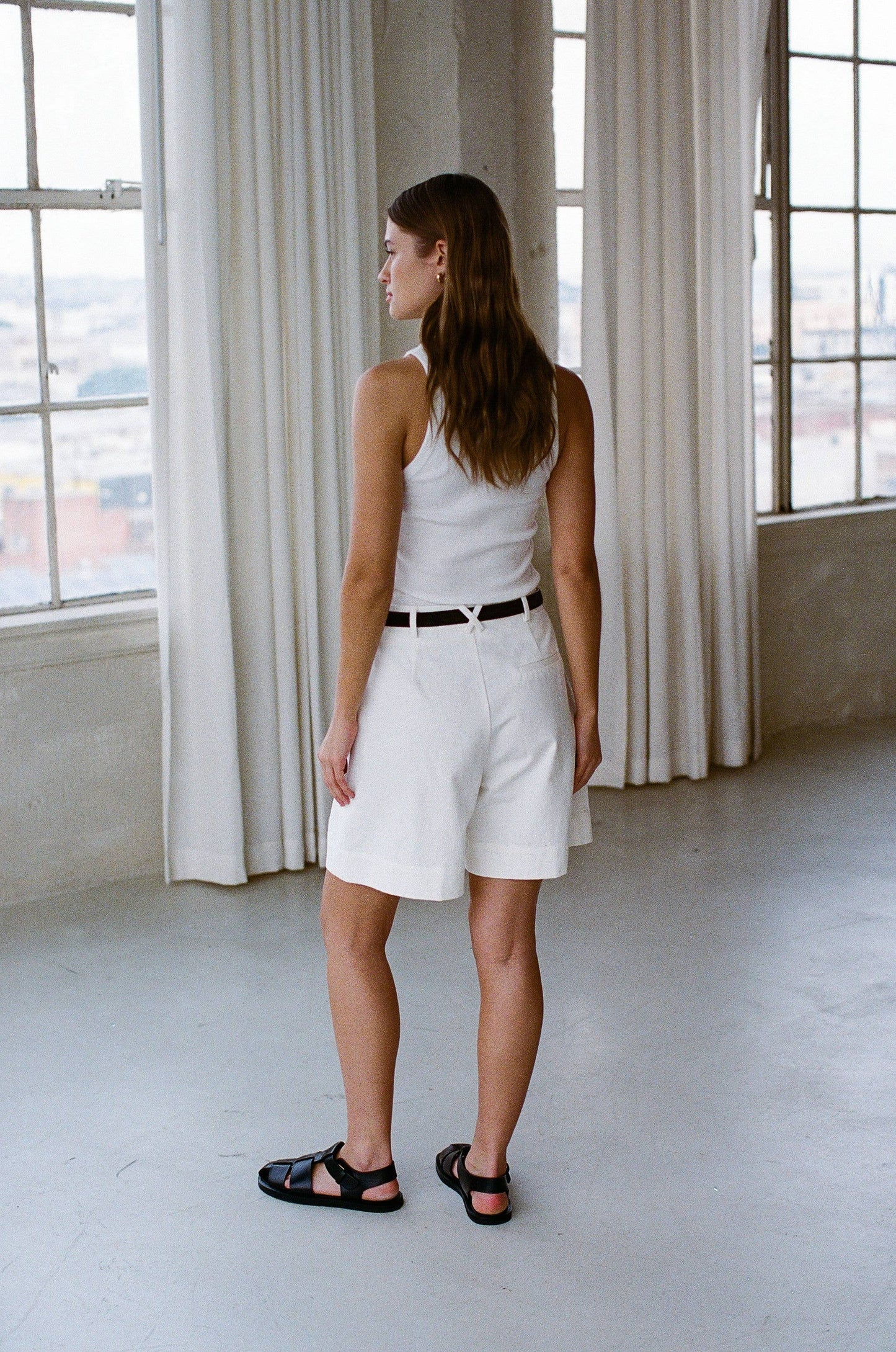 Straight Off White Boat Shorts